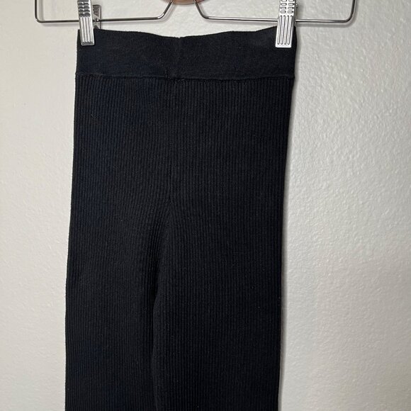 Essentials Fear of God Womens Ribbed Knit Black Leggings Small - Picture 3 of 8